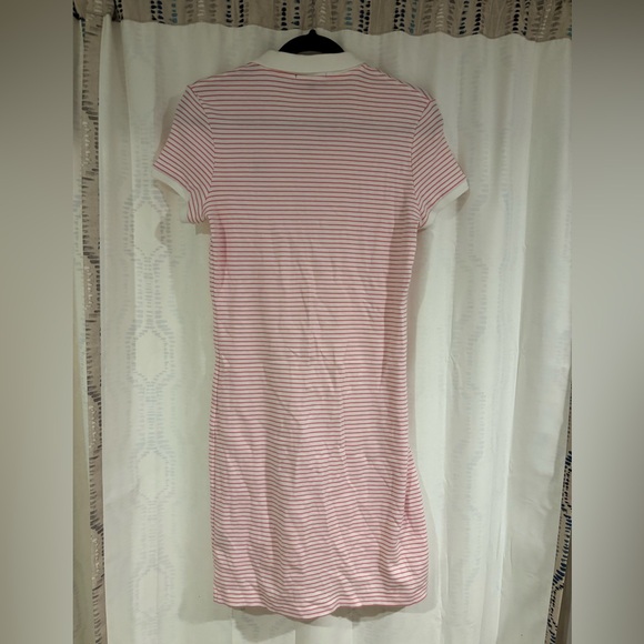 Ralph Lauren Pink and White Striped Polo Dress - Picture 2 of 4